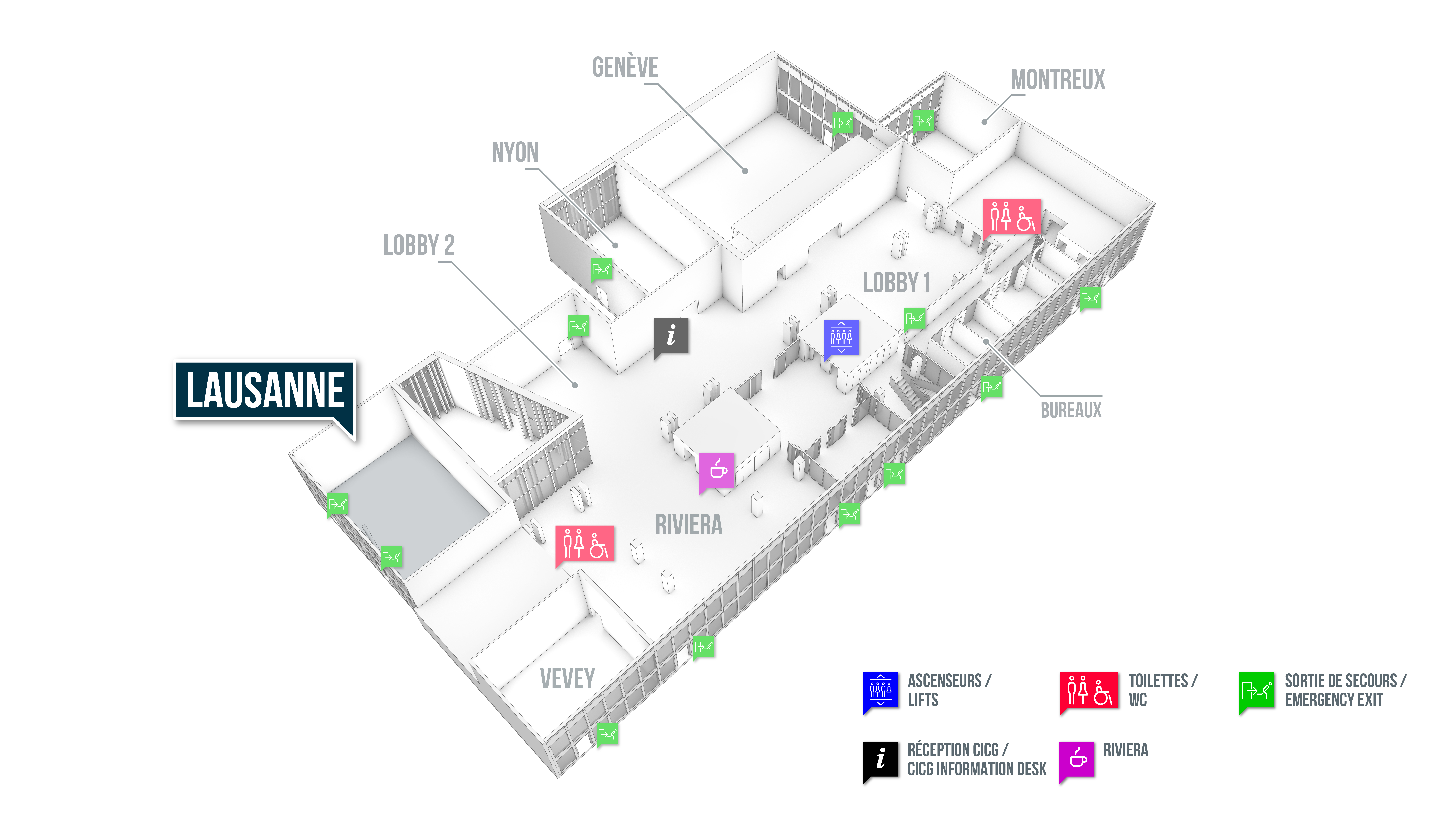 Salle Lausanne plan