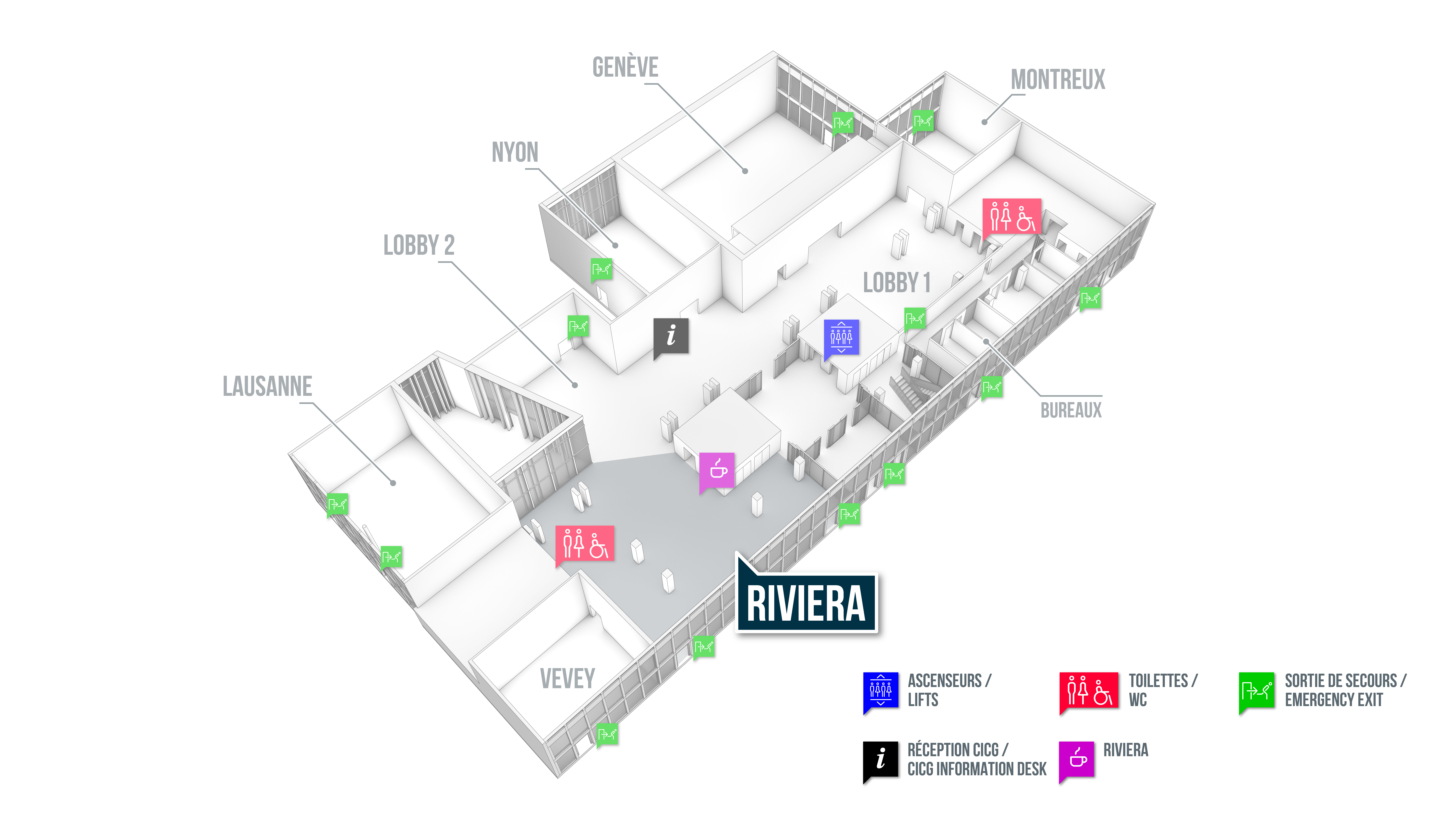 Espace Riviera plan